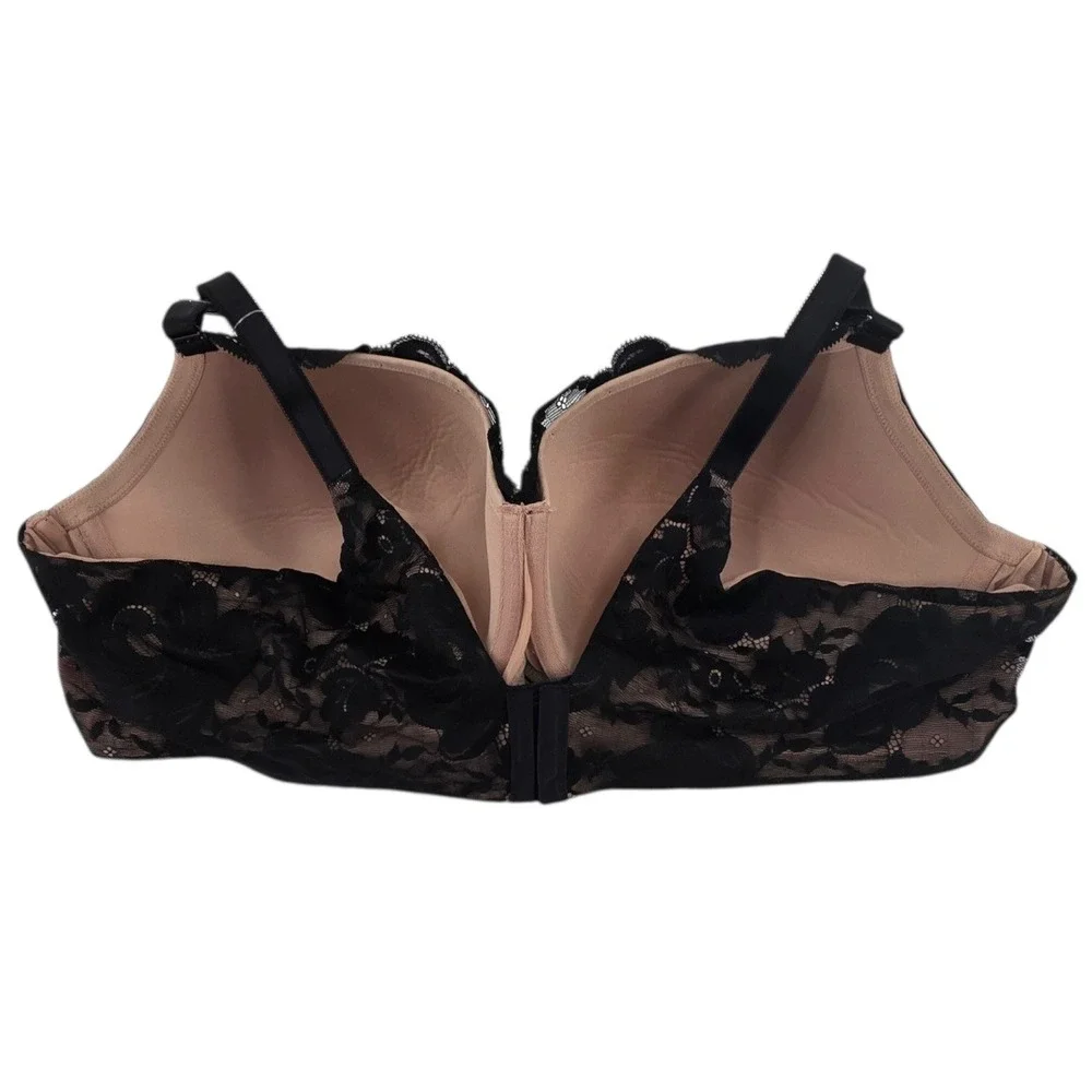 Torrid Curve Womens 52D Balconette Lightly Lined Bra NWT‎ in Black/Beige